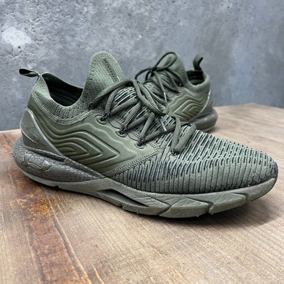 Under Armour Other - Under Armour HOVR Phantom 2 Mens 12 IntelliKnit Running Shoes Sneakers Green